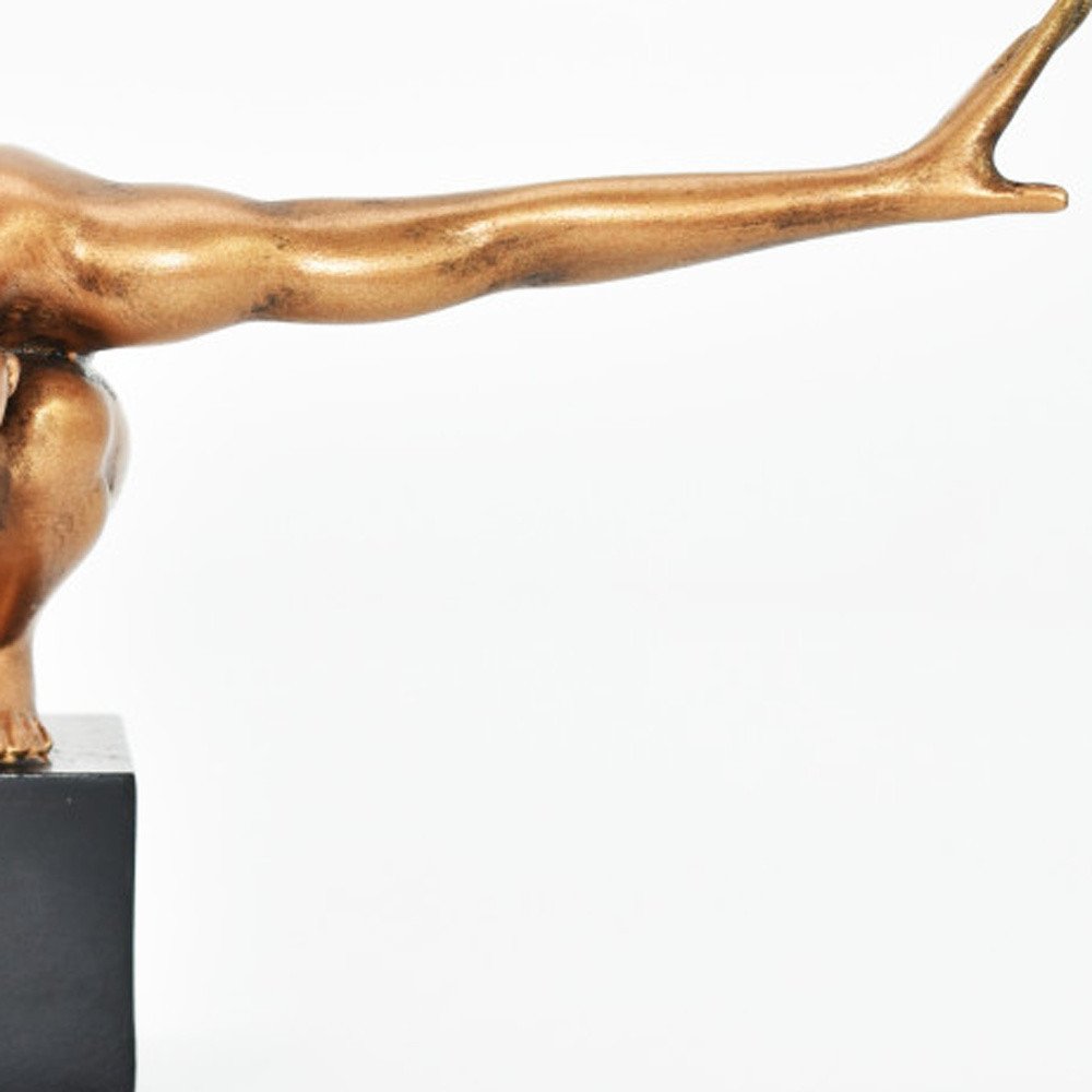4" Bronze Resin Man Tabletop Sculpture HomeRoots
