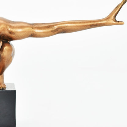 4" Bronze Resin Man Tabletop Sculpture HomeRoots