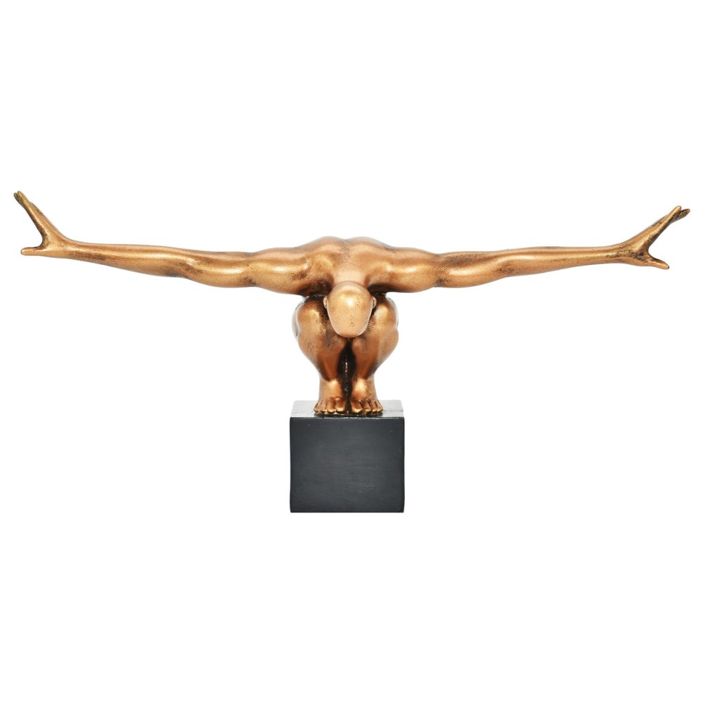 4" Bronze Resin Man Tabletop Sculpture HomeRoots