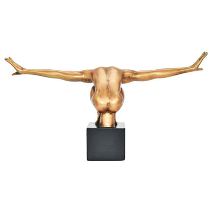 4" Bronze Resin Man Tabletop Sculpture HomeRoots