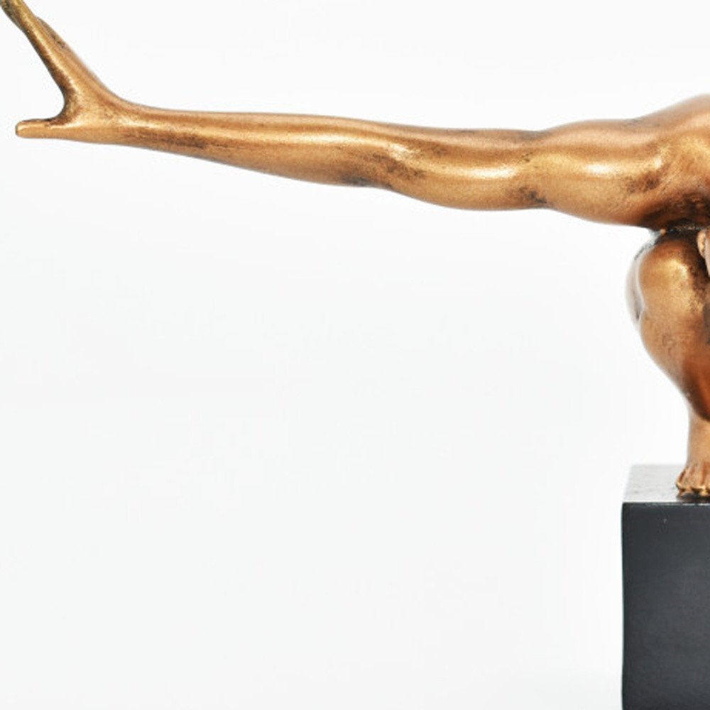 4" Bronze Resin Man Tabletop Sculpture HomeRoots