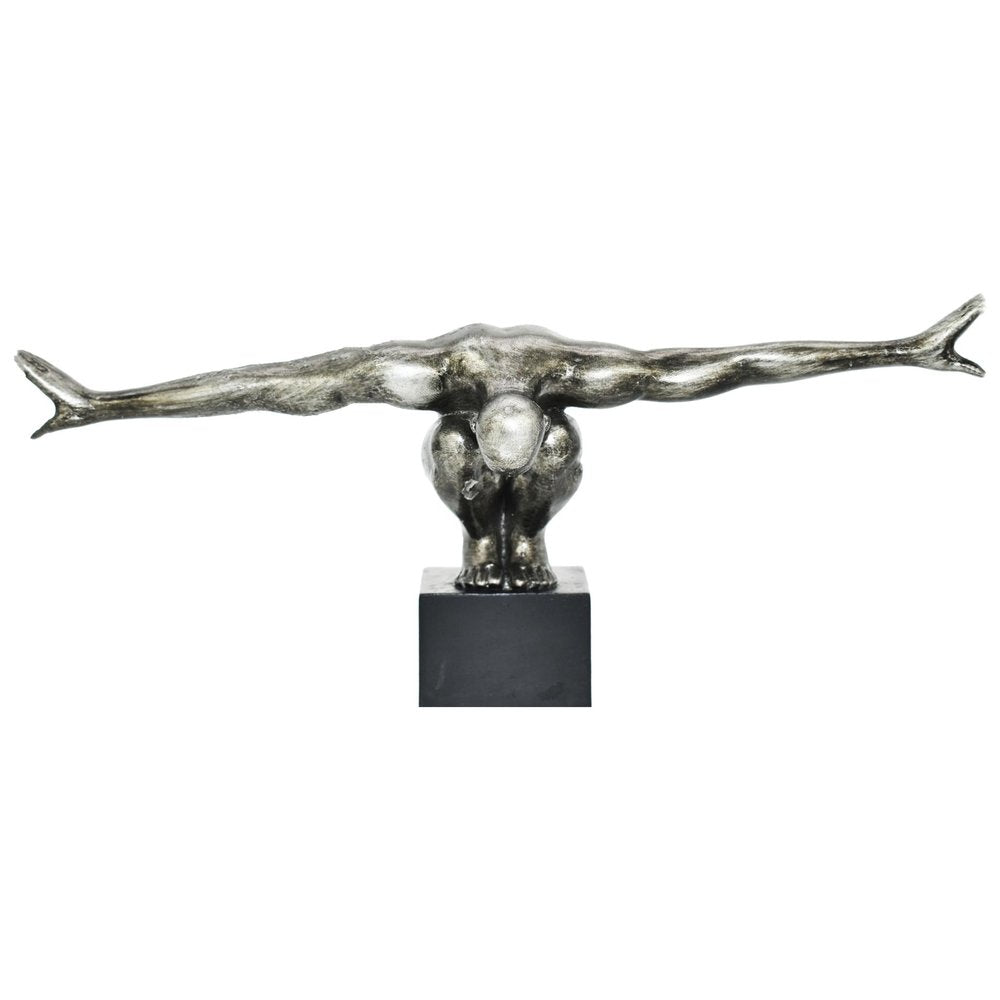 4" Pewter Resin Man Tabletop Sculpture HomeRoots