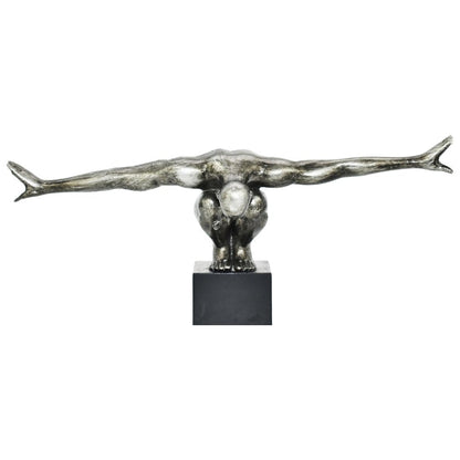 4" Pewter Resin Man Tabletop Sculpture HomeRoots