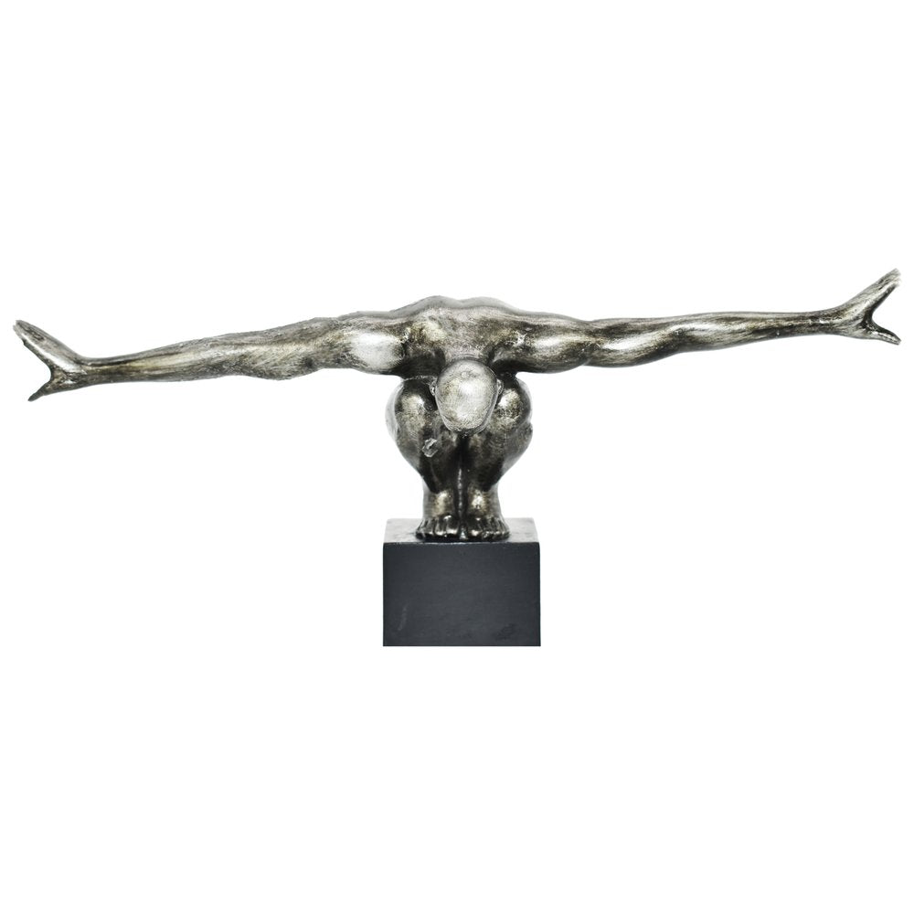 4" Pewter Resin Man Tabletop Sculpture HomeRoots