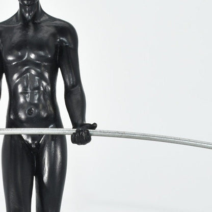 8" Black Resin Man Tabletop Sculpture HomeRoots