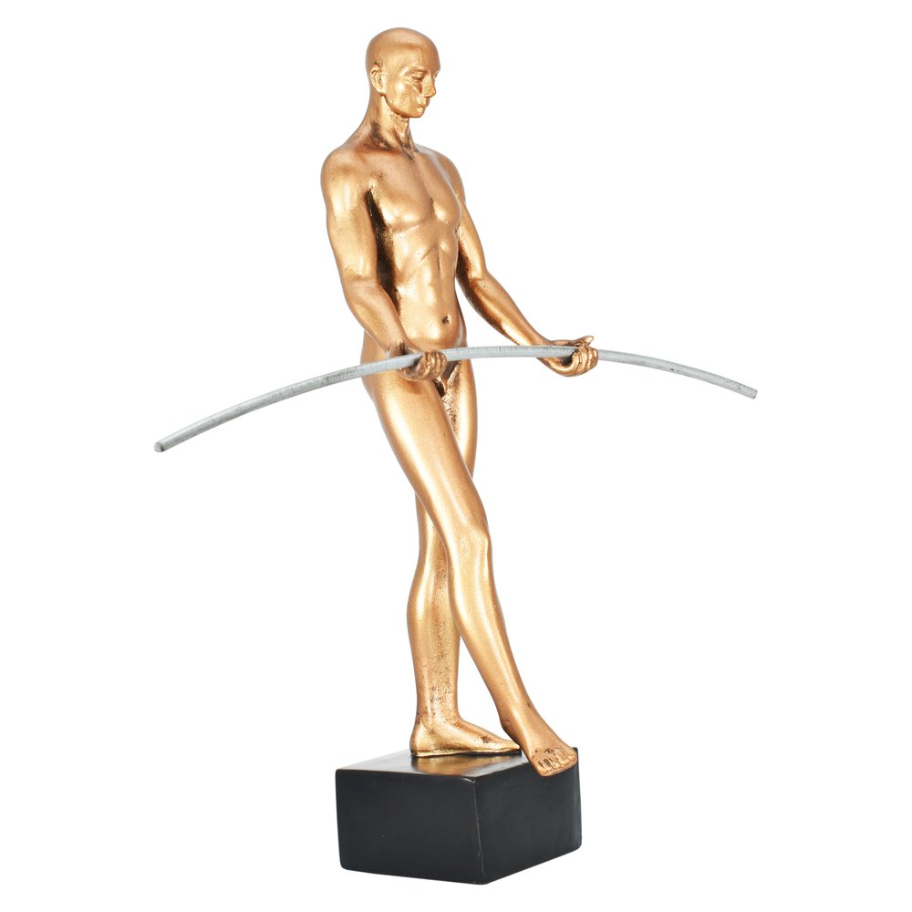 8" Bronze Resin Man Tabletop Sculpture HomeRoots