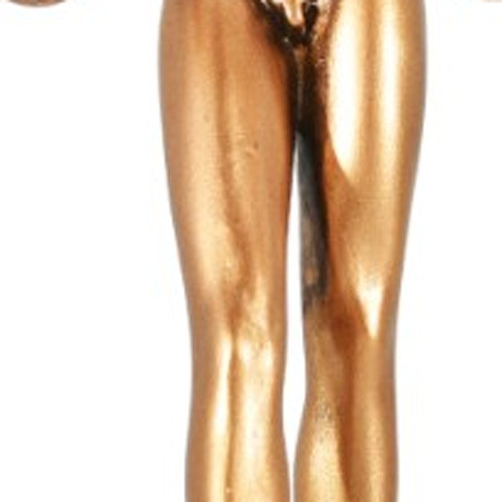 8" Bronze Resin Man Tabletop Sculpture HomeRoots