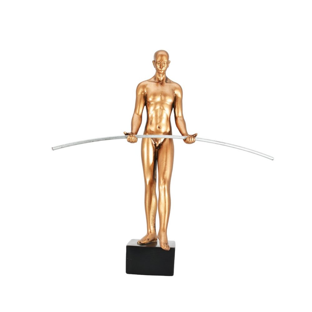 8" Bronze Resin Man Tabletop Sculpture HomeRoots