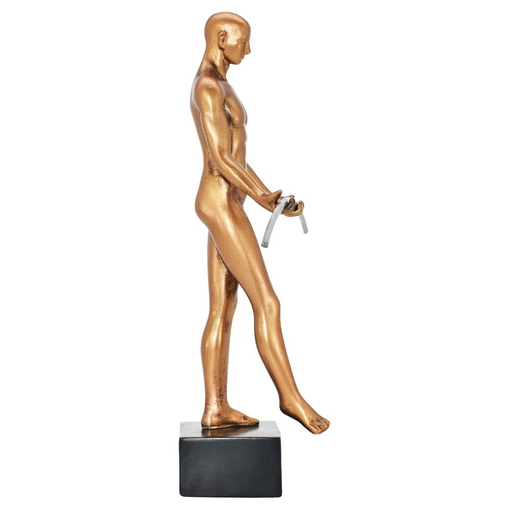 8" Bronze Resin Man Tabletop Sculpture HomeRoots