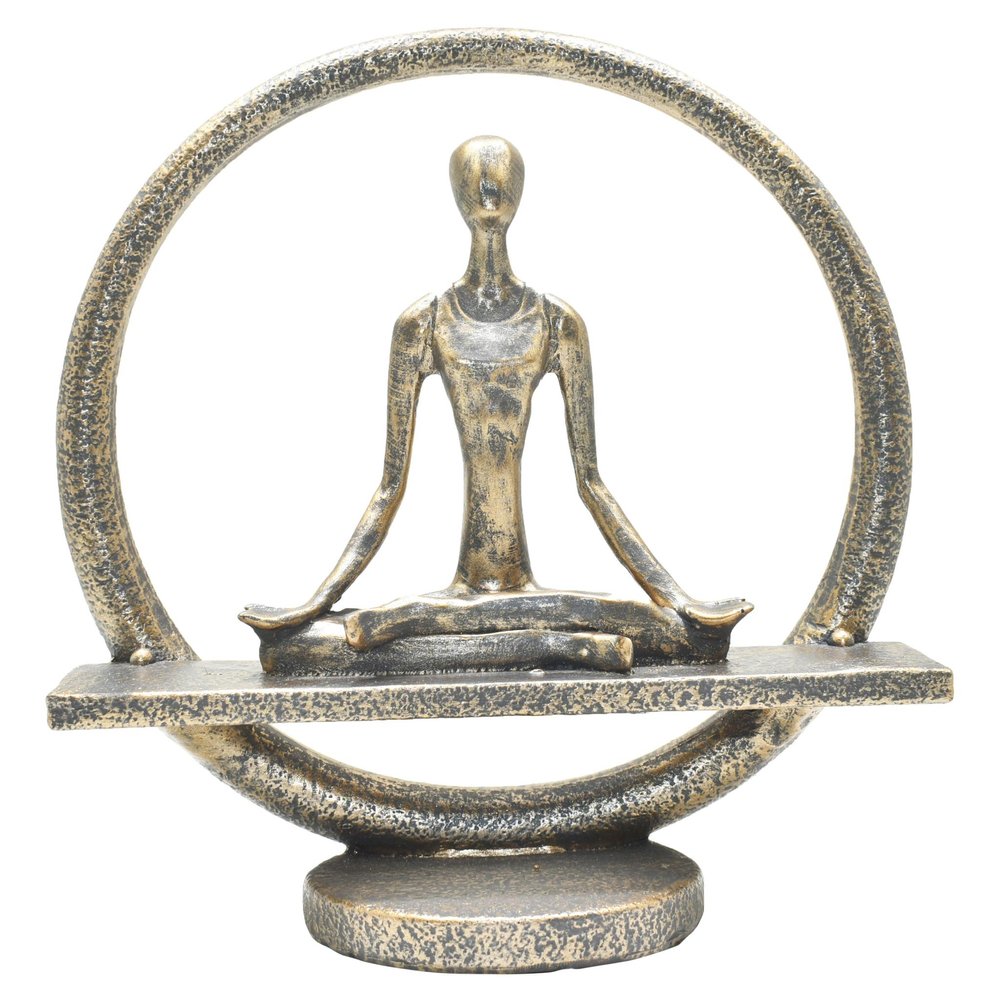 7" Pewter Resin Tabletop Sculpture HomeRoots