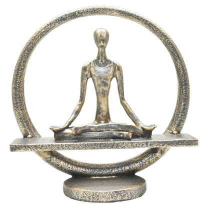 7" Pewter Resin Tabletop Sculpture HomeRoots