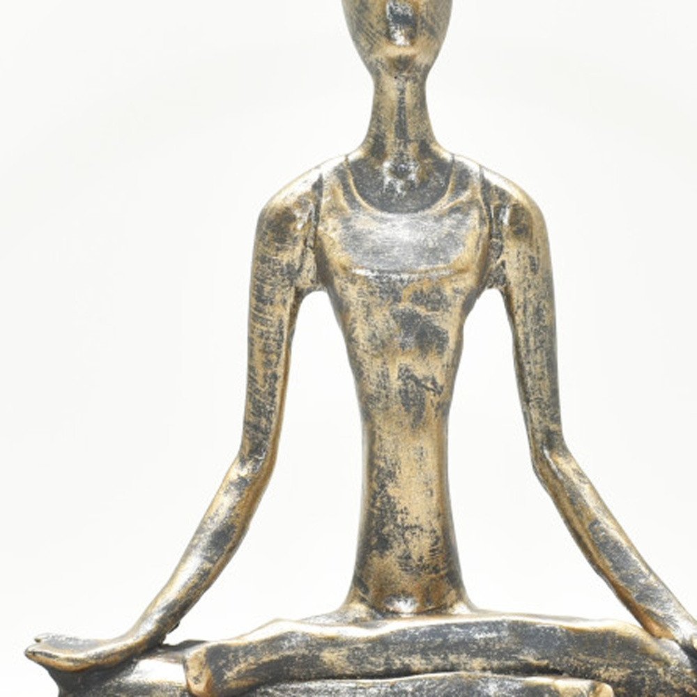 7" Pewter Resin Tabletop Sculpture HomeRoots