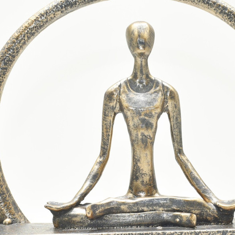 7" Pewter Resin Tabletop Sculpture HomeRoots