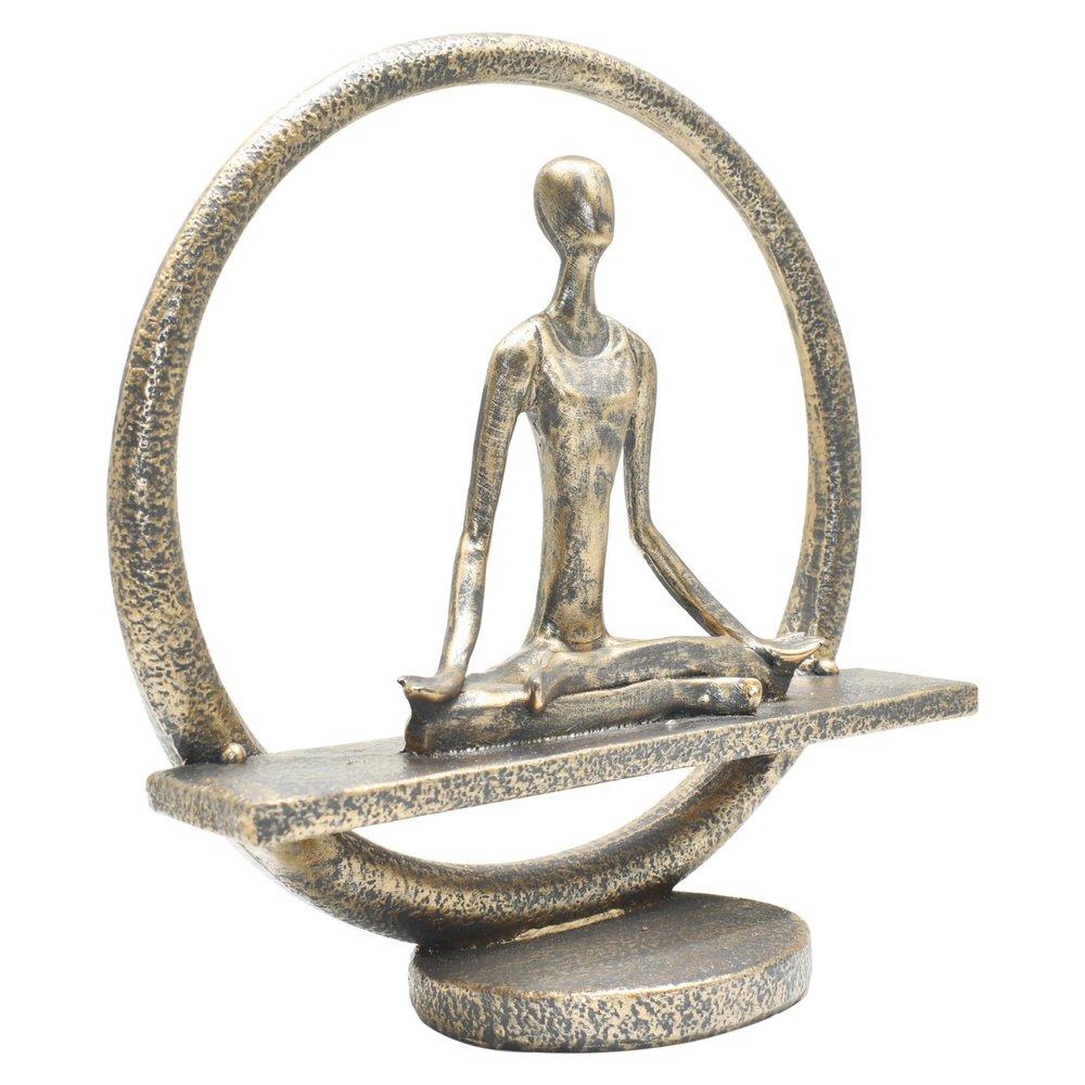 7" Pewter Resin Tabletop Sculpture HomeRoots