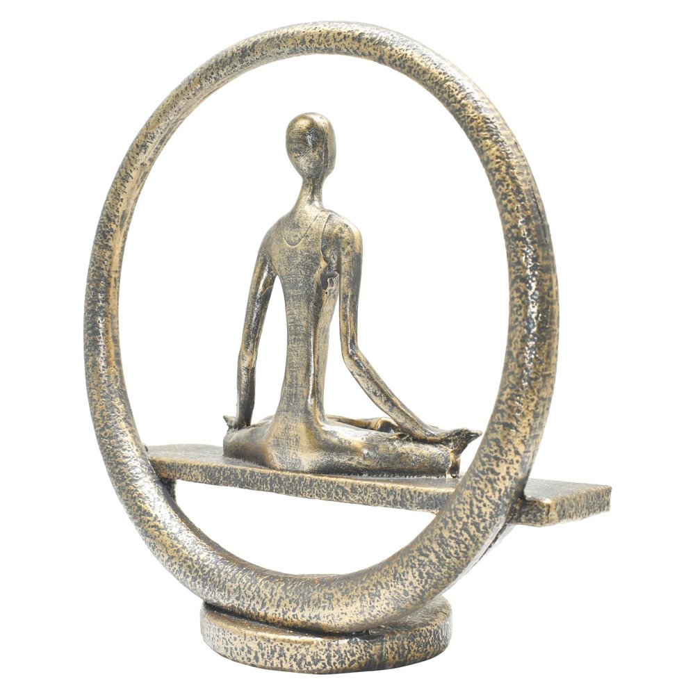 7" Pewter Resin Tabletop Sculpture HomeRoots