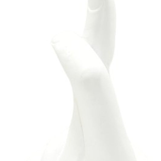6" White Resin Hand Tabletop Sculpture HomeRoots