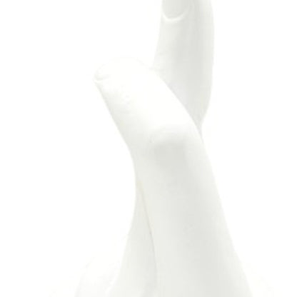 6" White Resin Hand Tabletop Sculpture HomeRoots
