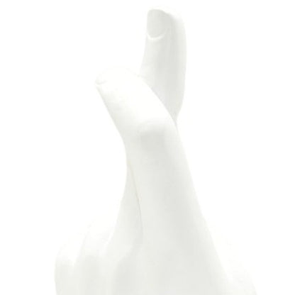 6" White Resin Hand Tabletop Sculpture HomeRoots
