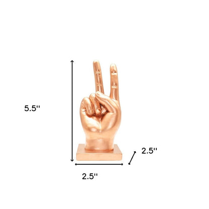 6" Bronze Resin Hand Tabletop Sculpture HomeRoots
