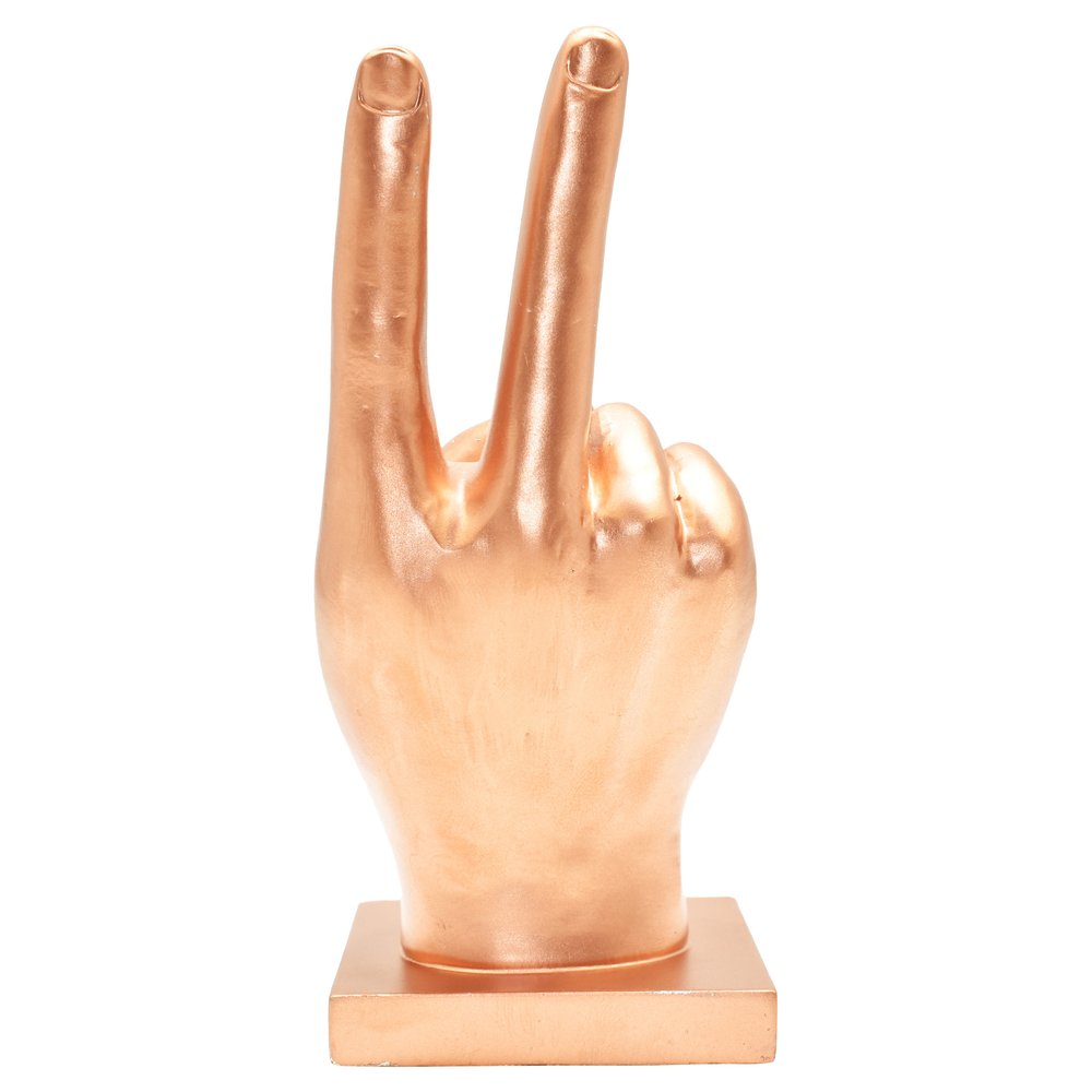 6" Bronze Resin Hand Tabletop Sculpture HomeRoots