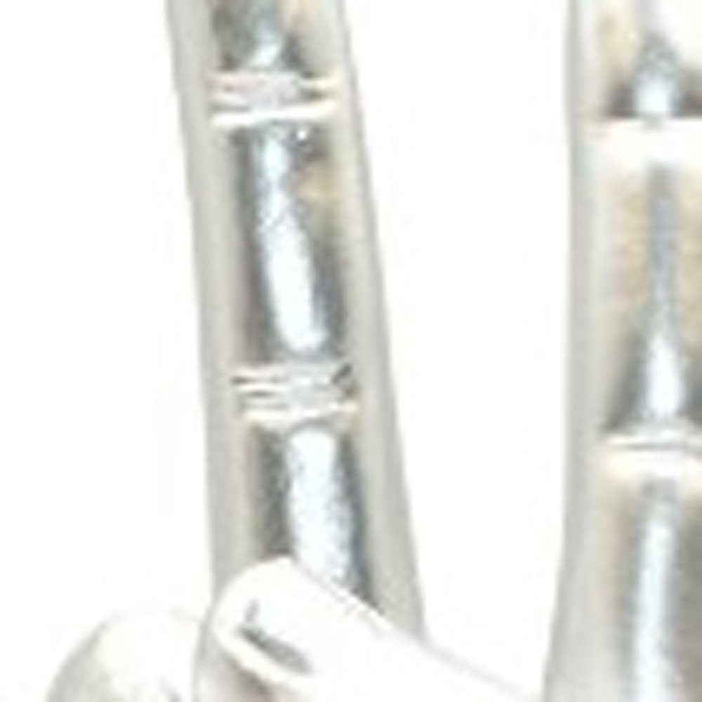 6" Silver Resin Hand Tabletop Sculpture HomeRoots