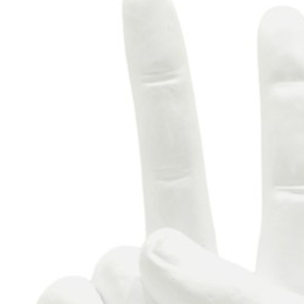 6" White Resin Hand Tabletop Sculpture HomeRoots