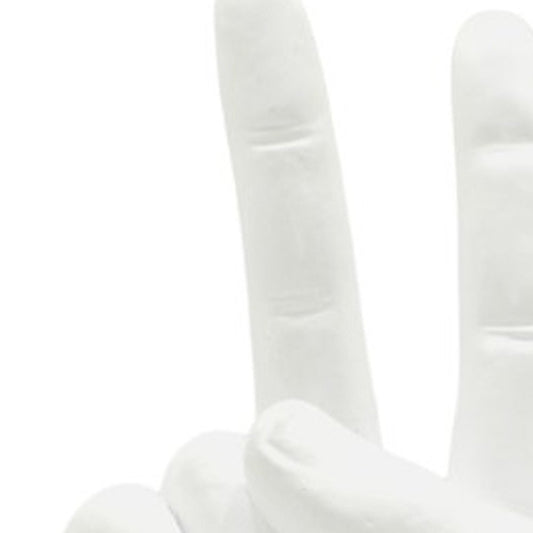 6" White Resin Hand Tabletop Sculpture HomeRoots
