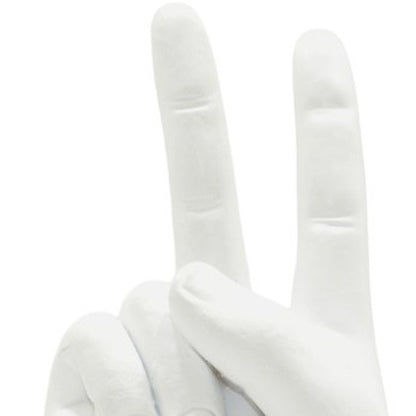 6" White Resin Hand Tabletop Sculpture HomeRoots