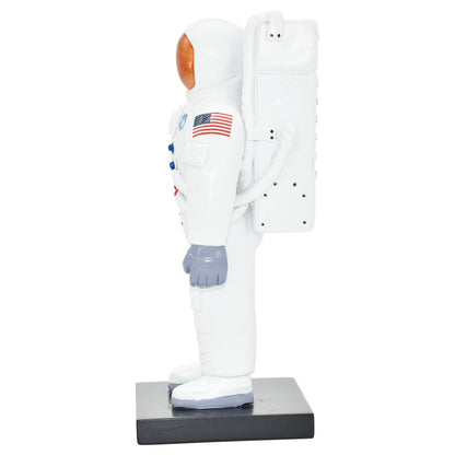 6" White Resin USA Astronaut Tabletop Sculpture HomeRoots