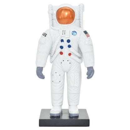 6" White Resin USA Astronaut Tabletop Sculpture HomeRoots
