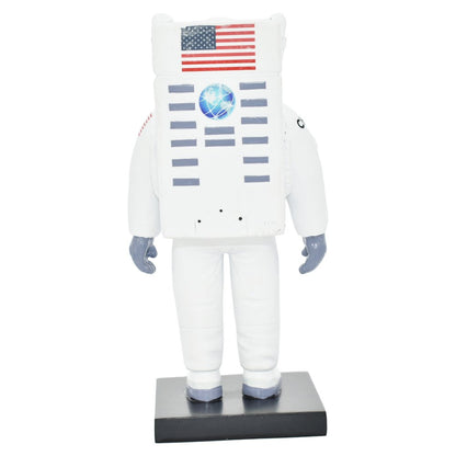 6" White Resin USA Astronaut Tabletop Sculpture HomeRoots