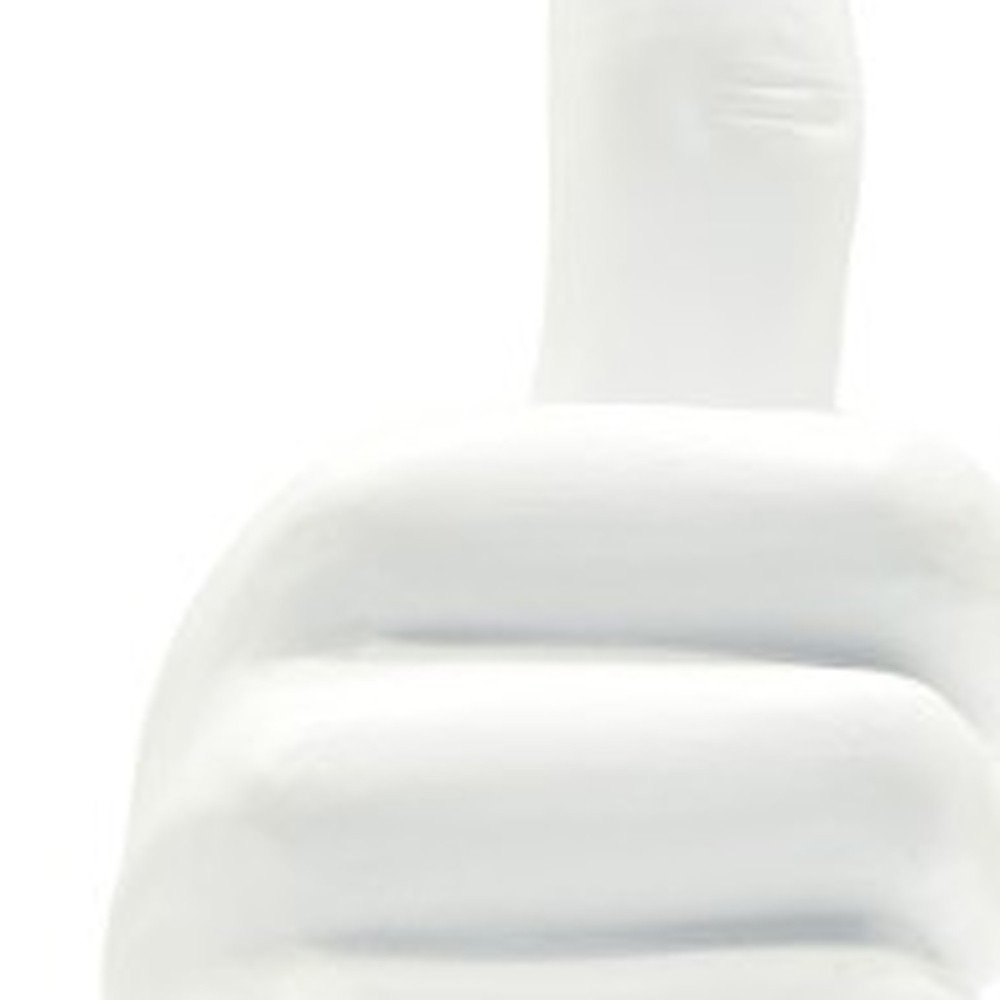 6" White Resin Hand Tabletop Sculpture HomeRoots