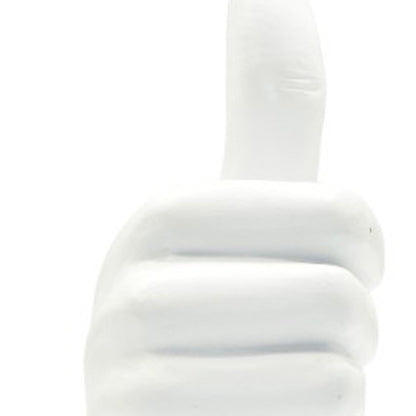 6" White Resin Hand Tabletop Sculpture HomeRoots