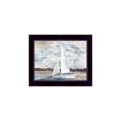 Set Of Two "The Ocean Blues" Black Framed Wall Art HomeRoots
