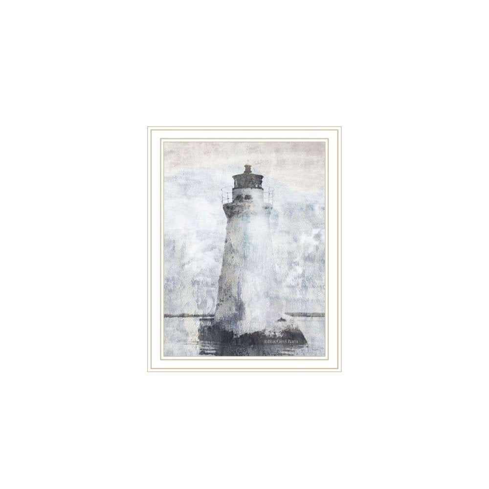 Set Of Two "The Ocean Blues" White Framed Wall Art HomeRoots