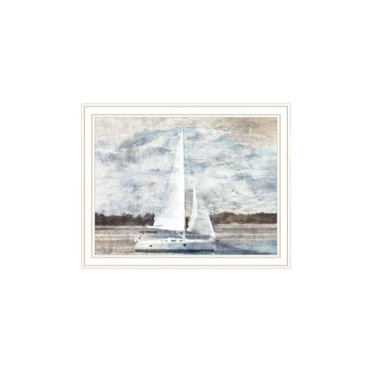 Set Of Two "Sunny Days at the Pier" White Framed Wall Art HomeRoots