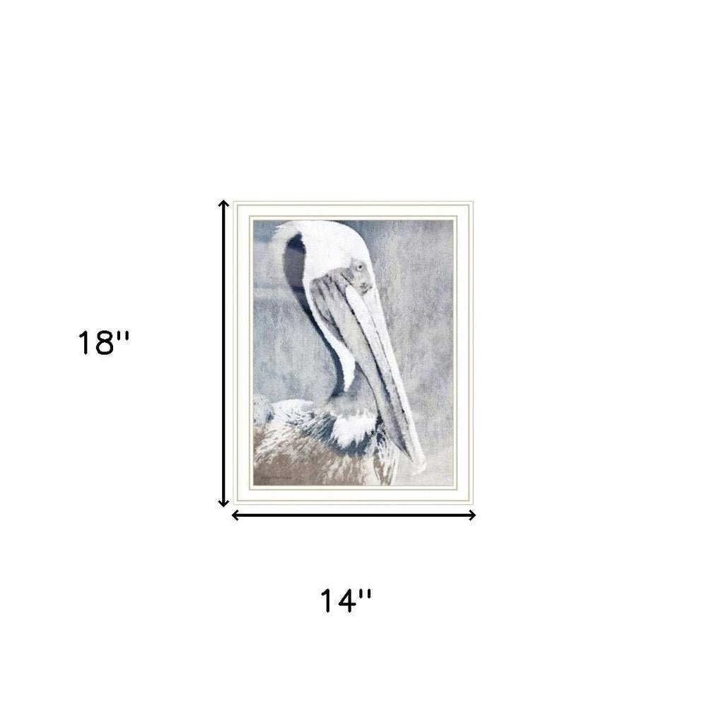 Set Of Two Pelican's on Pier White Framed Wall Art — view 7