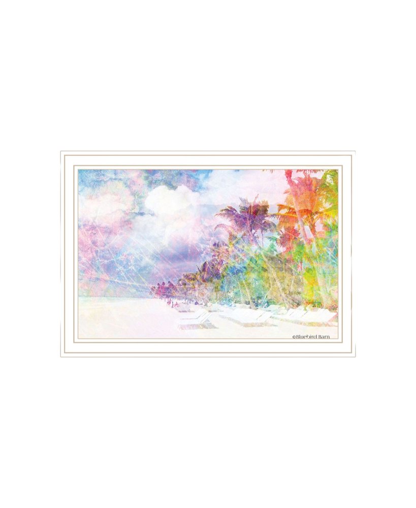 Set Of Two Rainbow Beachside White Framed Wall Art — view 6