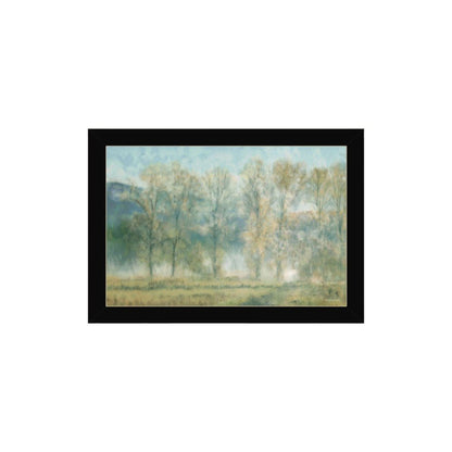Set Of Two Peaceful Lake Reflection Black Framed Wall Art HomeRoots