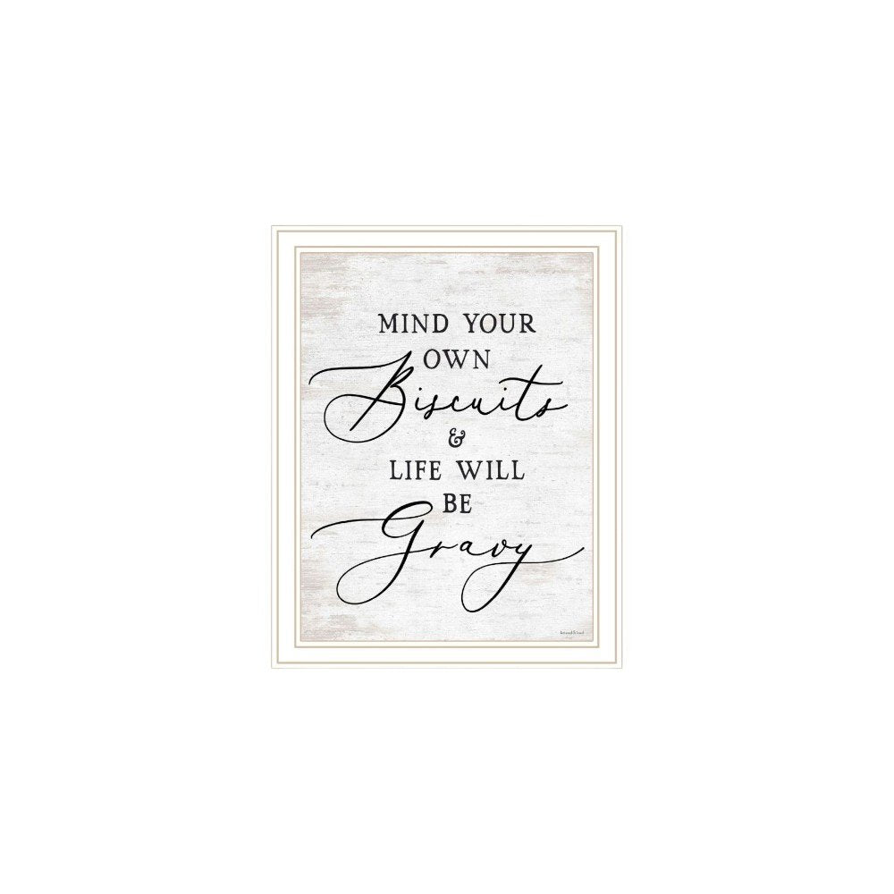Set Of Two Ready to Dine Humor White Framed Wall Art — view 4
