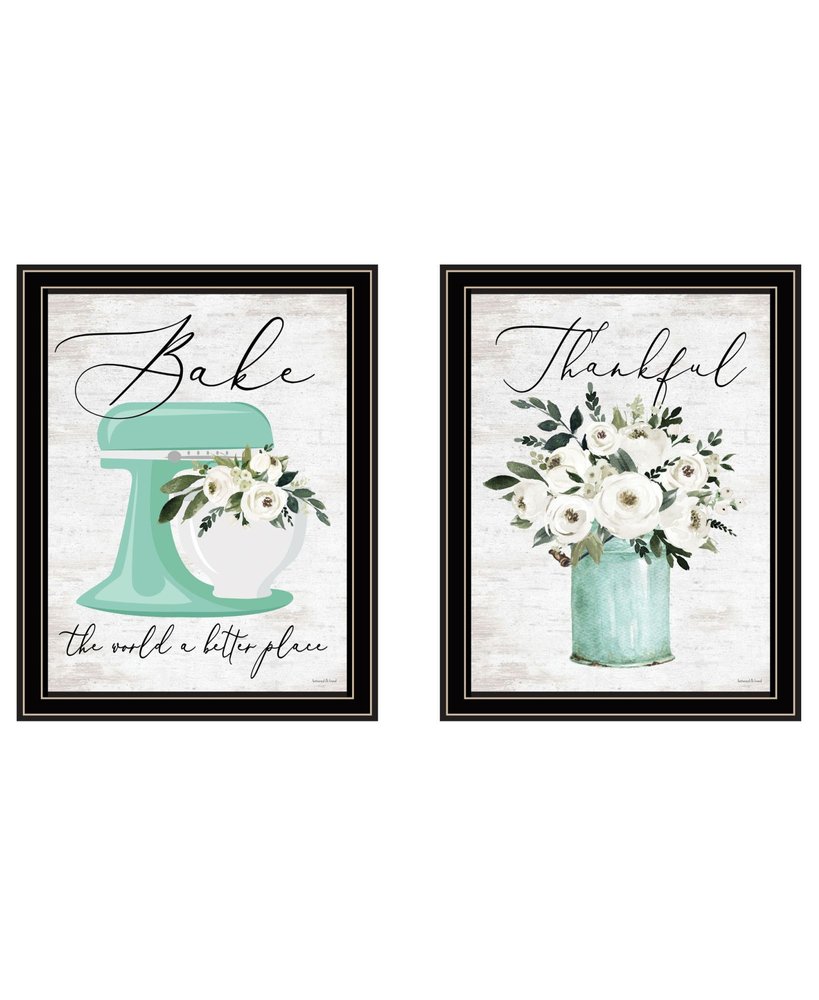 Set Of Two A Better Batter Black Framed Wall Art — view 1