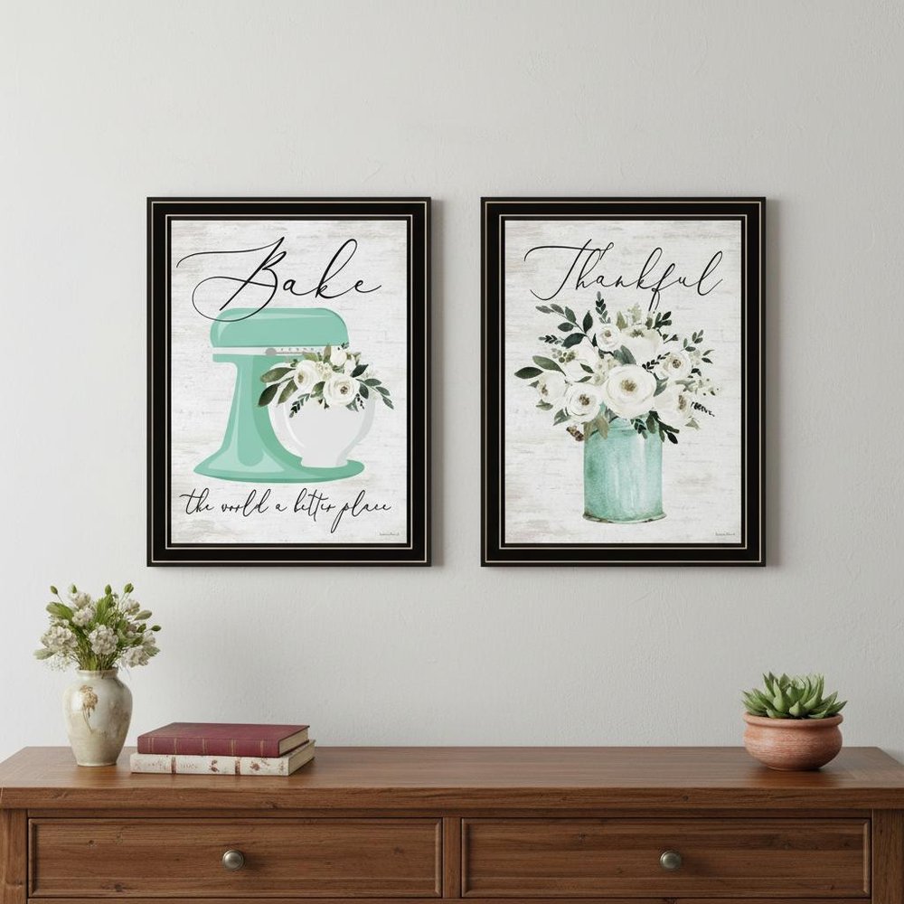 Set Of Two A Better Batter Black Framed Wall Art HomeRoots