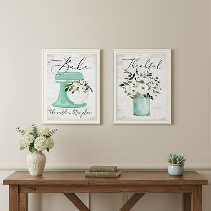 Set Of Two A Better Batter White Framed Wall Art HomeRoots