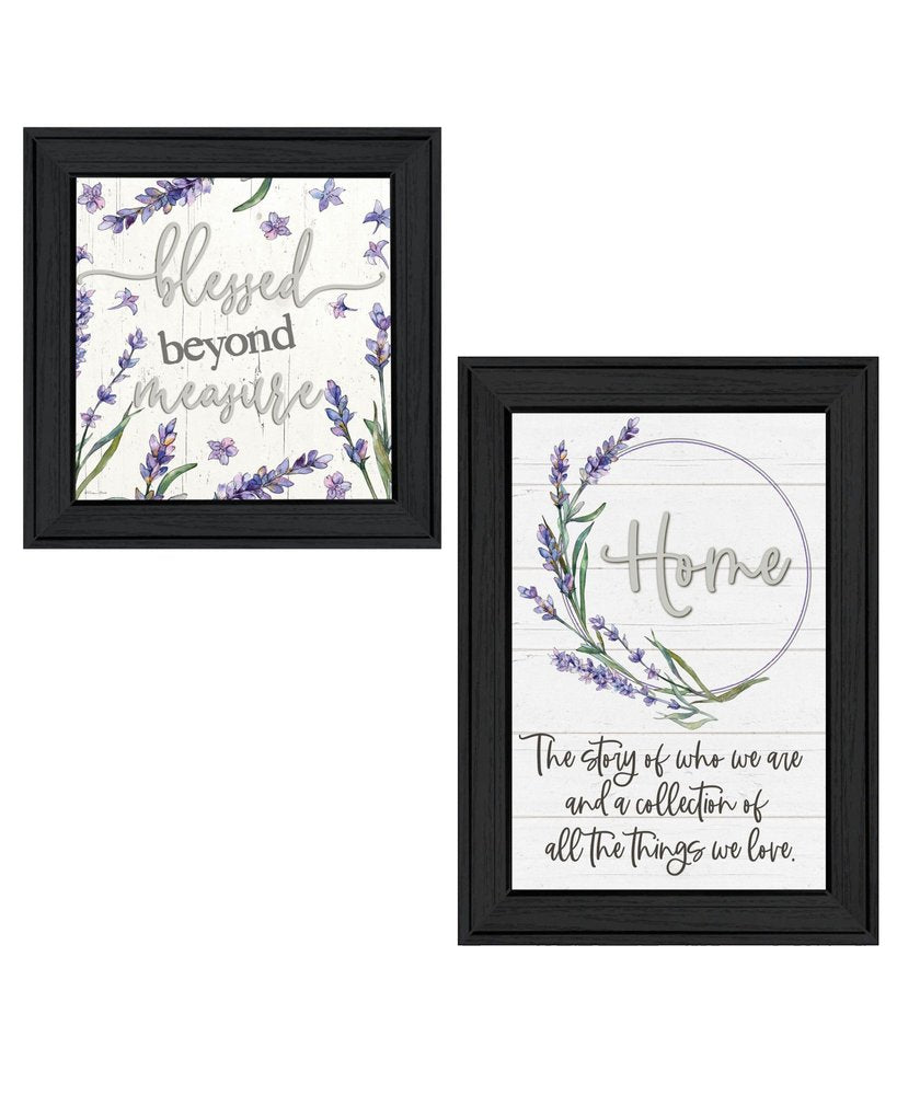 Set Of Two "My Families Story" Black Framed Wall Art — view 1