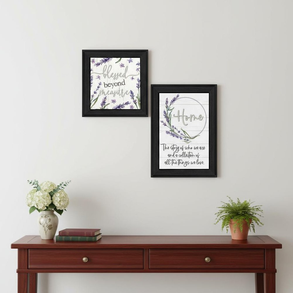 Set Of Two "My Families Story" Black Framed Wall Art — view 2