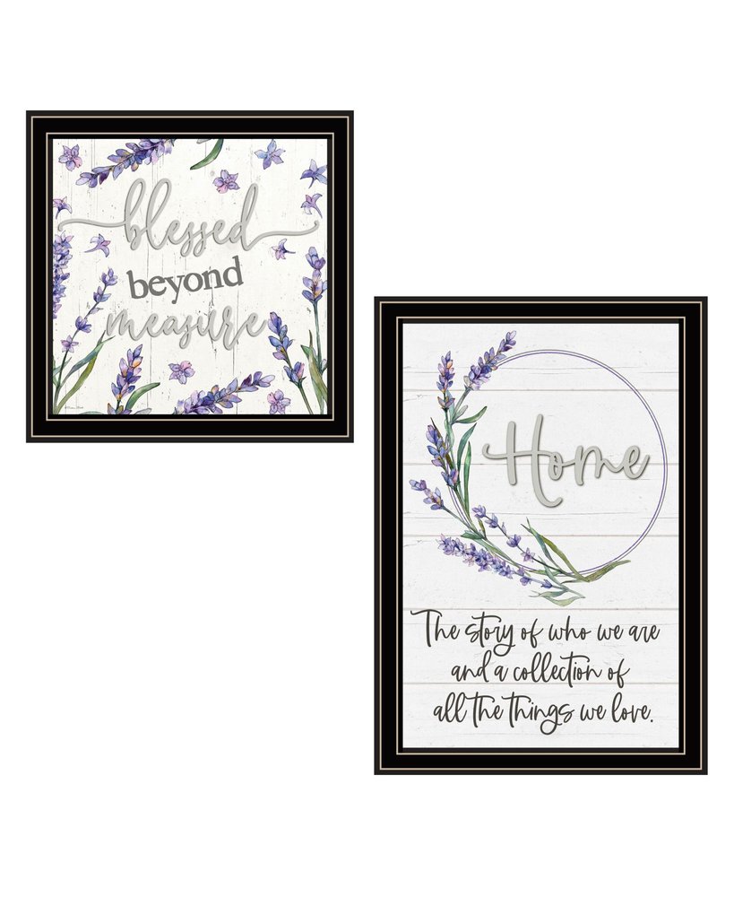 Set Of Two "My Families Story" Black Framed Wall Art — view 1