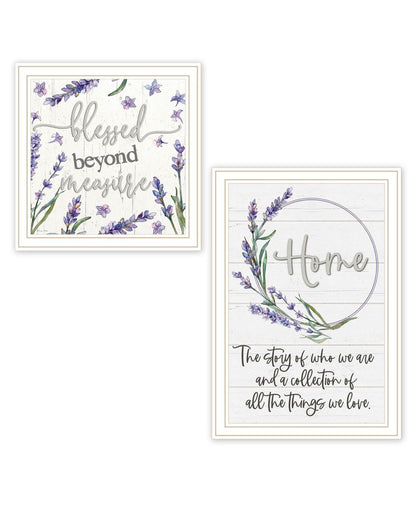 Set Of Two "My Families Story" White Framed Wall Art HomeRoots