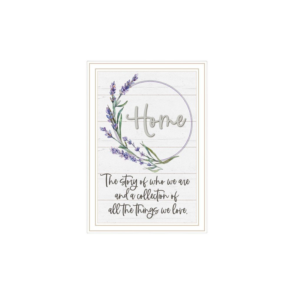 Set Of Two "My Families Story" White Framed Wall Art HomeRoots