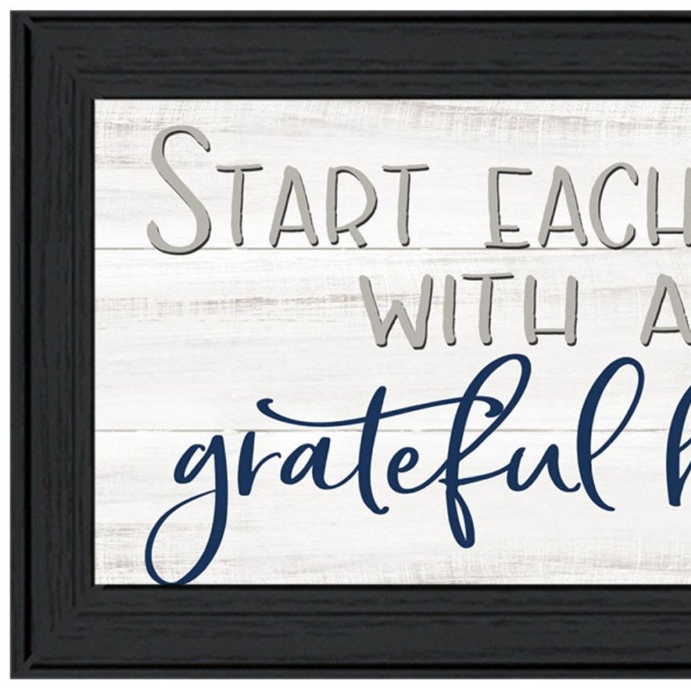 Set Of Two "Grateful Heart" Black Framed Wall Art — view 3
