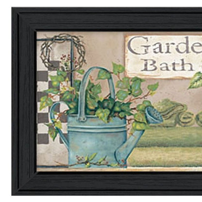 Set Of Two Bath Time-Dream And Soak and relax Black Framed Bathroom Wall Art HomeRoots